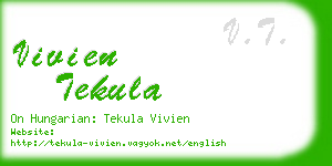 vivien tekula business card